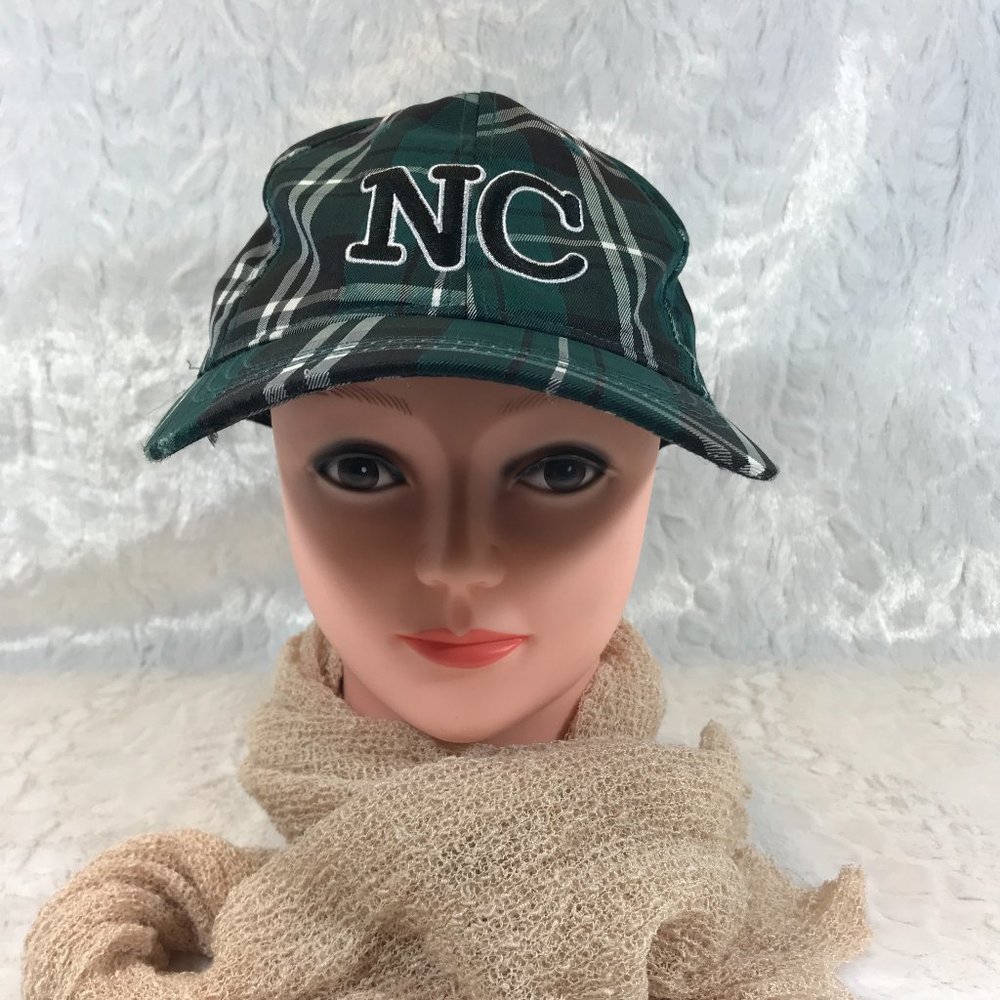 Emerald Isle NC fitted baseball Hat Plaid - Picture 2 of 6
